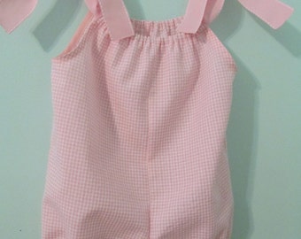 Baby Girl Bubble Suit Romper Sun suit One Piece Play suit Monogrammed Romper