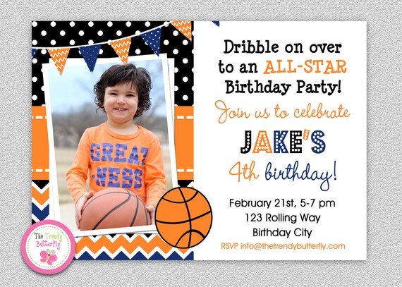 basketball invitations