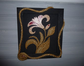 Wall Deco flower mosaic egg