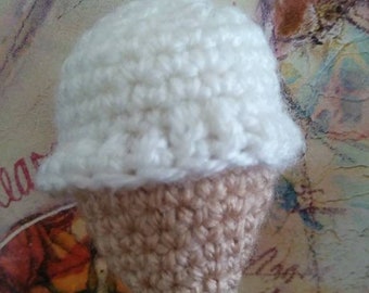 Crochet Ice Cream Cone Planner Charm