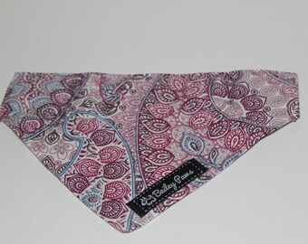 Purple Paisley Dog Bandana