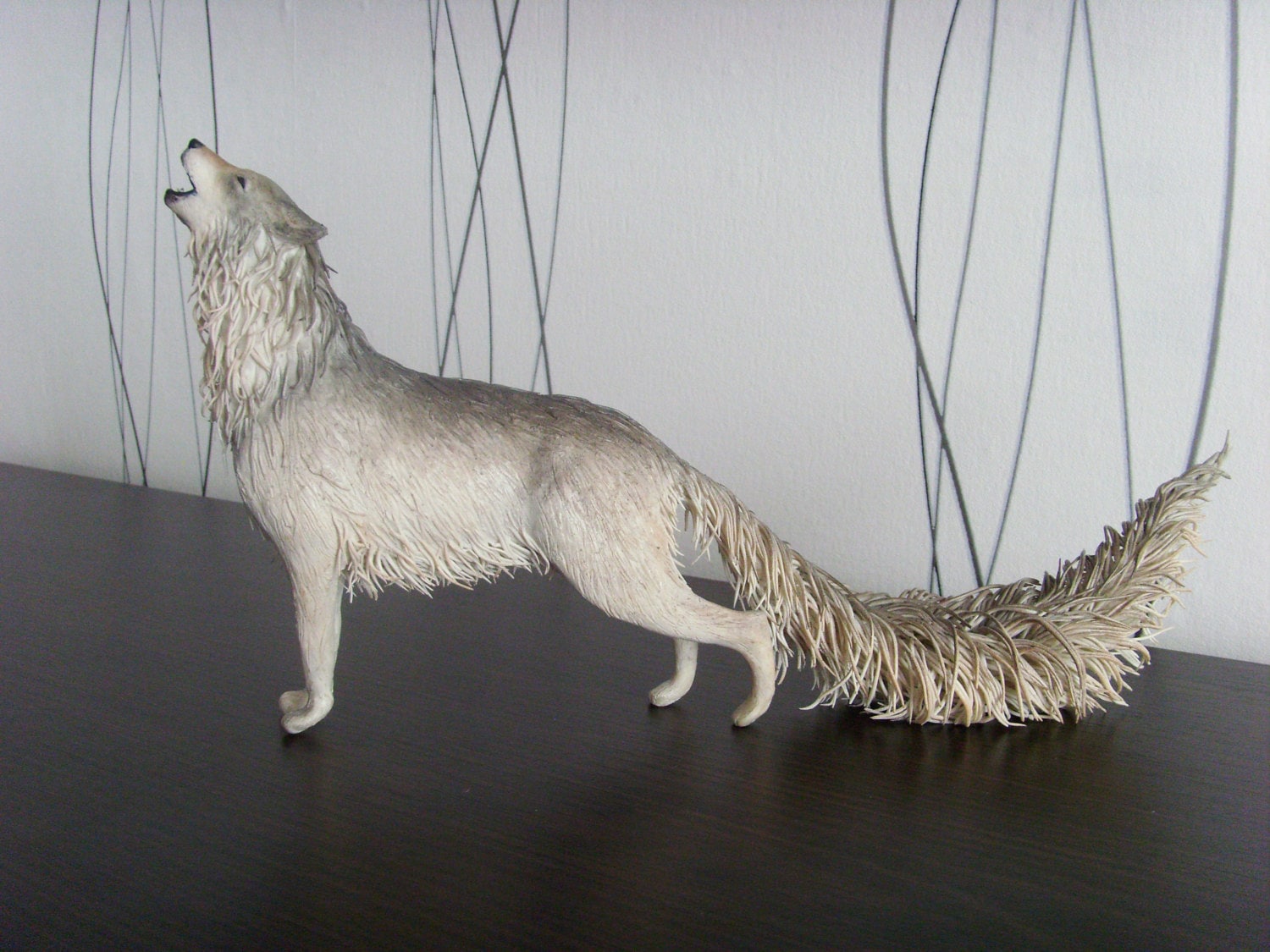 wolf statuette