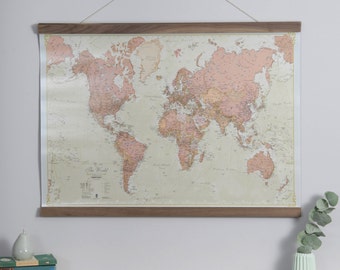 antique world map home wall hanging push pin map living room