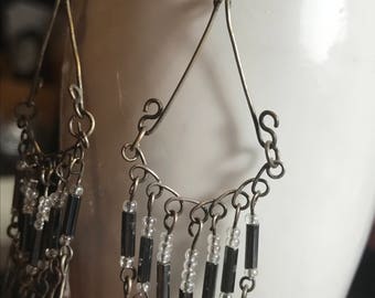 Bohemian Beaded Earrings - Handmade Vintage