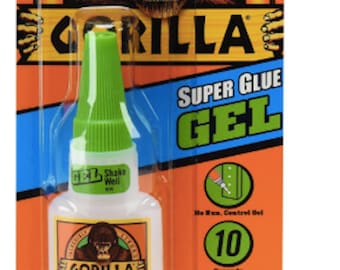Gorilla Super Glue Gel, 20 g, Clear Projects Craft Glue Adhesives Fast Shipping