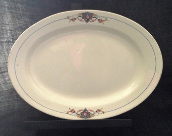 Vintage Edwin M. Knowles large platter 1920s,Edwin M Knowles serving platter,Vintage Edwin M Knowles serving dish