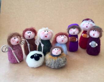 Nativity Needle felted from ireland