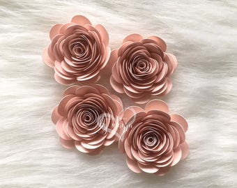 DIY Spiral paper roses, Spiral roses cut outs