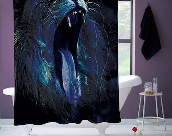 Roaring Lion Shower Curtain