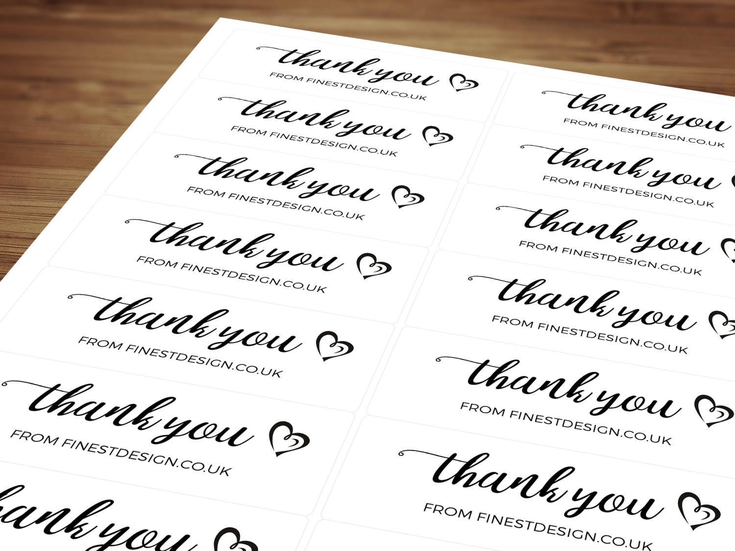 personalised order thank you stickers labels compliment