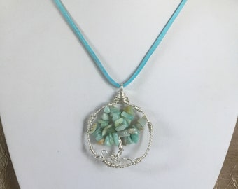 Amazonite Tree of Life Necklace