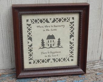 Charming Little Scissor Cut Art Picture!