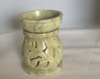 Essential oil burner Soap stone hand carved