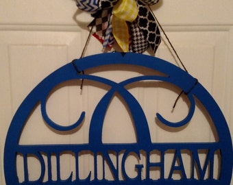 22" Wooden Name Monogram