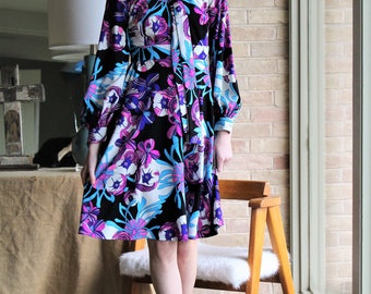 A-Line Dress Women | Vintage 1960s 1970s Arette California XS/S A-Line dress Long sleeved dress Dresses Vintage clothing women 70s clothing