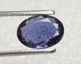 12x8.8x3.7 mm Faceted Gemstone Iolite Oval Cut