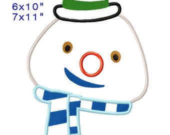 CHlLLY Snowman Mc Stufflns Machine Embroidery Applique Design Digital Pattern 4x4 5x7 6x10 7x11 INSTANT DOWNLOAD