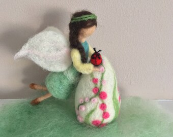 Sale! Easter Decoration Easter Egg Easter Gift Easter Egg Ornament Spring Ornaments Wool Egg Needle Felted Easter Egg Fairy