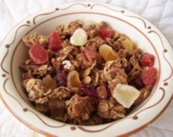 Pineapple Cranberry Pecan Granola with Mixed Fruit- The Very Best. 8 ounces.