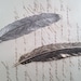 Feather Stamping - Silverplated - Brass - Victorian Ornament