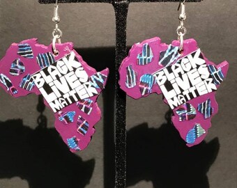 Black Lives Matter Africa Earrings