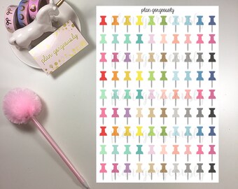 Push Pin Stickers - Thumb Tack Stickers - PG022
