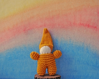 Rainbow Gnomes Knit gnome doll Gnome doll Waldorf Inspired Hand Knit Gnome Wool Gnome Waldorf toy Knit doll gnome Soft gnome Baby gnome doll