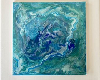 Blue-Green Swirl 6x6