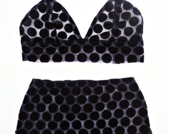 Parakiss Sheer polka dot lingire