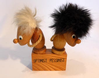Hans Bolling Danish Optimist/Pessimist wine corks – original from the 1970s
