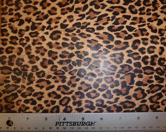 ReSTOCKED Leather 8"x10" Mini TAWNY Tan Cheetah / Leopard Print Soft Grain NOT hair on Cowhide 2.5oz / 1mm PeggySueAlso™ E6730-01
