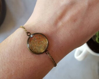 Gold glitter bracelet