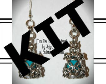 Make your own Chainmaille Mini Mace/Flail Earrings kit