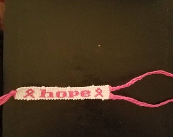 Breast cancer awareness bracelet