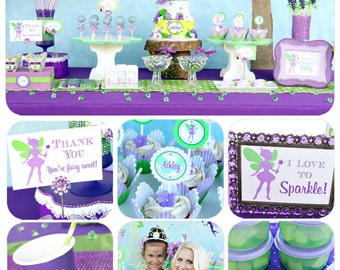 Fairy Garden Party | Fairy Birthday Decorations | Fairy Garden Birthday | Woodland Fairy Party Printable | 1st Birthday | Amanda's Parties
