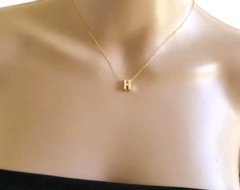 Initial Necklace, Tiny Initial, Gold Initial Necklace, Letter Necklace, Tiny Initial Necklace, Gold Letter Necklace, Personalized Initial