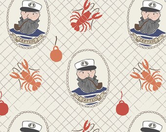 Captain on cream from the Harbourside range by Lewis & Irene