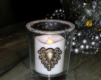 No-Flame Candles with Elegant Votive