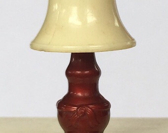 Renwal Bronzed Table Lamp Vintage Renwal Dollhouse Furniture Accessory 1:16