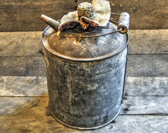 Vintage Galvanized Kerosene Can