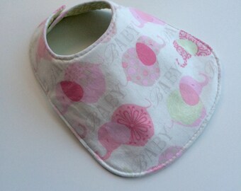 Reversible Baby Bib for Baby Girl