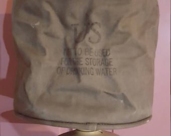 Canvas bucket shower US military