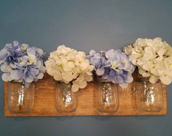 Mason Jar wall storage decor