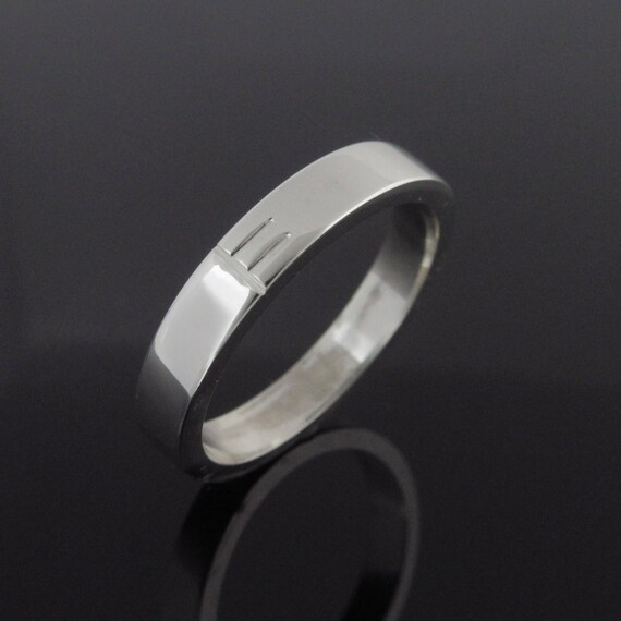 Personalized Initial Ogham ring- Handmade in Ireland | Irishmade Ogham Wedding Band | Free shipping worldwide