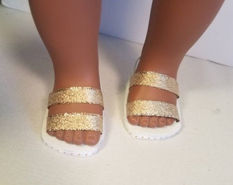 American Girl sandals, fits 18" dolls. Cute shoes for American Girl Doll