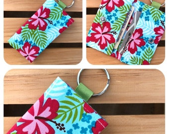 ID Wallet with Key Chain / Credit Card Holder / Mini Wallet / Business Card Holder / Gift Card Holder