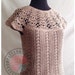 Bellissa Tucked Hem Top - Size S, M, L, XL, 2XL, 3XL - Crochet PDF Pattern