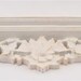 Wall Shelf Floral Apron White Gold Hard Foam Hand Painted Transitional Decor
