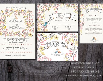Wedding Invitation Kits Etsy