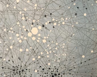 Network in grey and white